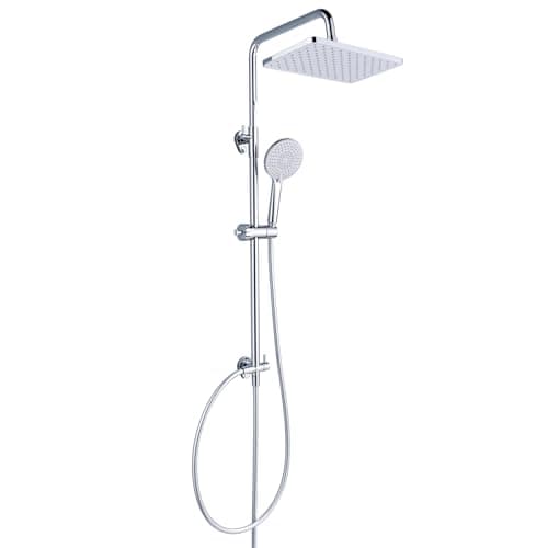 YEAUPE PRO Regendusche 10 Zoll – Edelstahl 304, Hochdruck Kopfbrause mit Selbstreinigenden Düsen und Chromierz[eventscen