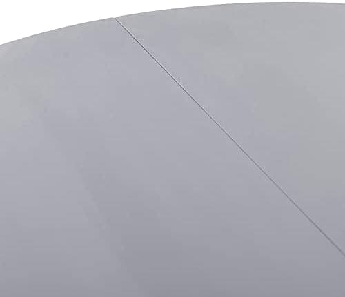 **White Round Dining Table with 4 White Dining Chairs 4 Piece Set for Dining Room, Kitchen, Living Room**
| **White Din