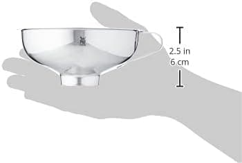 WMF Gourmet Einfülltrichter Cromargan Edelstahl Für Gläser, Praktische Große Öffnung, Einfüllhilfe Edelstahl, 14 cm Lang