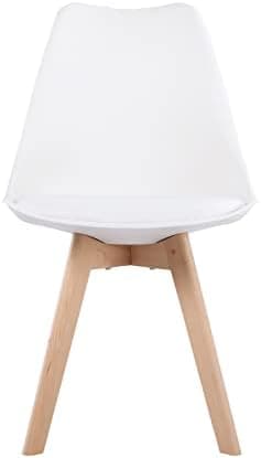 H.J WeDoo Skandinavisches Esszimmer Esstisch Set mit 4 Stühlen Eiscreme-Grün 100cm