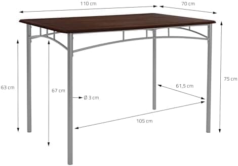 ML-Design Essstuhlset Eiche Hell für 4 Personen: Holz & Metallbeine, ideal für Esszimmer & Küche