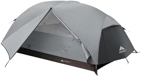 Forceatt 2-3 Personen Zelt, Wasserdicht & Winddicht, 2-Door Ultraleichte Rucksack Zelt für Camping und Outdooraktivitäte