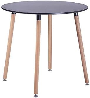 H.J WeDoo Skandinavisches Esszimmer Esstisch Set mit 4 Stühlen Eiscreme-Grün 100cm