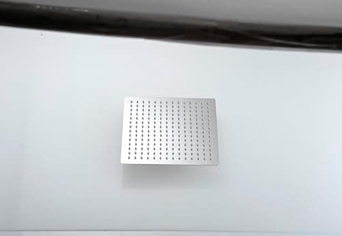 Regendusche 12 Zoll 304 Edelstahl Wassersparend Verstellbar Quadrat Einbau Duschkopf für Bad mit Anti-Kalk-Düsen