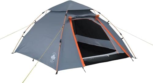 Lumaland Pop Up Camping Zelt 2-3 Personen | 4 Jahreszeiten Igluzelt Leicht, Wasserdicht & Robust | Outdoor Trekking & Fe