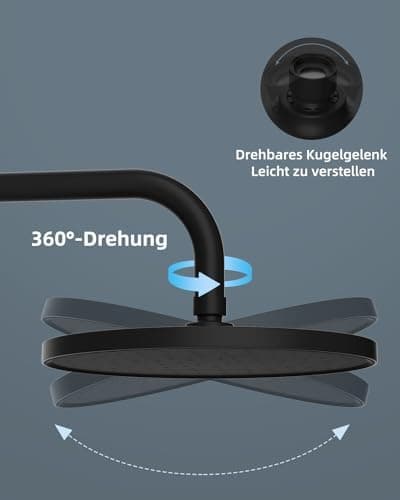 Hibbent Selbstreinigende Regendusche Duschkopf für Fitnessbegeisterte beim Training, Hinterhöfen und im Wellnessbereich,