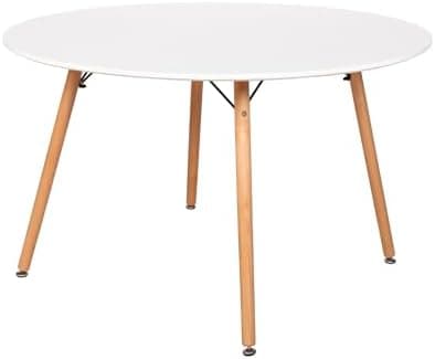 H.J WeDoo Skandinavisches Esszimmer Esstisch Set mit 4 Stühlen Eiscreme-Grün 100cm