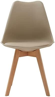 **GrandCA HOME Rechteckiger weißer Esstisch mit beige Stühlen für Esszimmer, Küche und Wohnzimmer**
| **Rechteckiger Gr