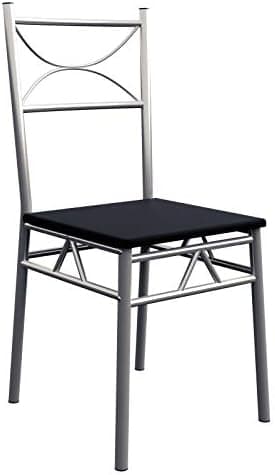 Casaria® Esstisch mit 4 Stühlen Holz 5-TLG Set Industrial Paul Weiß  
Casaria® Industrial Esszimmer Möbel Holz 4 Stühle