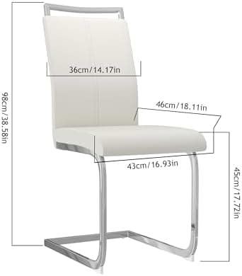Goldfan Esstisch Set für Küche, Esszimmer & Wohnzimmer (110cm, Schwarz) mit Kunstleder Stühlen
| Goldfan Rechteckiger G