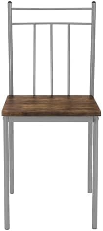 ML-Design Essstuhlset Eiche Hell für 4 Personen: Holz & Metallbeine, ideal für Esszimmer & Küche