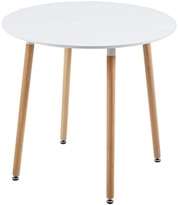 H.J WeDoo Skandinavisches Esszimmer Esstisch Set mit 4 Stühlen Eiscreme-Grün 100cm