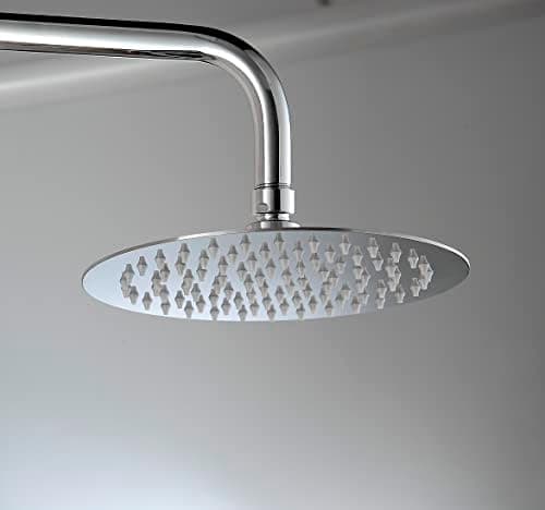 Regendusche 12 Zoll 304 Edelstahl Wassersparend Verstellbar Quadrat Einbau Duschkopf für Bad mit Anti-Kalk-Düsen