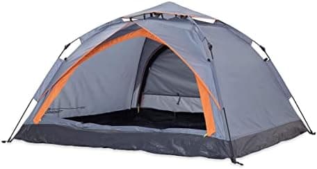 Lumaland Camping Zelt - Leichtes Pop Up Wurfzelt 210x190x110cm | Trekking & Festival Igluzelt | 2-4 Personen Wasserdicht