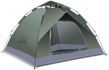 Camping 2 Mann Wasserdichtes Pop Up Zelt 2 Personen Trekking & Festival Igluzelt Sekundenzelt 230x170x135cm Perfekter Wi