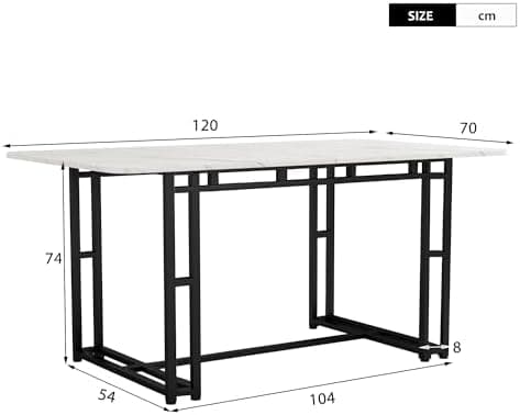 HAUSPROFI Grün Schwarz Esstisch Set x4 Stühle Rechteckig Modern Design Holzmöbel Wohnzimmer Küche Büro (120x74x70cm)