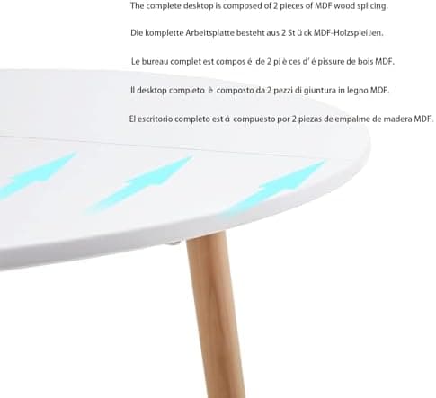 H.J WeDoo Skandinavisches Esszimmer Esstisch Set mit 4 Stühlen Eiscreme-Grün 100cm