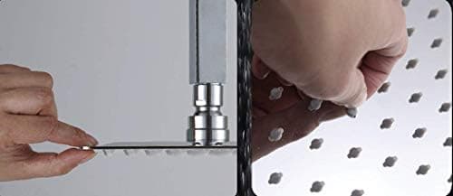 Klimatic 12 Zoll Regendusche Edelstahl AISI304 Anti-Kalk-Düsen Rund Duschkopf Regenbrausettung