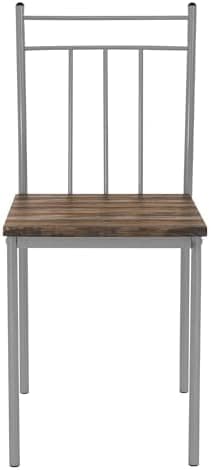 ML-Design Essstuhlset Eiche Hell für 4 Personen: Holz & Metallbeine, ideal für Esszimmer & Küche