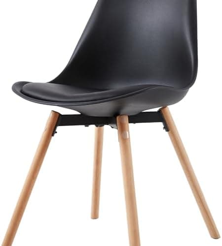 Esszimmergruppe Esstisch mit 4 Stühlen Schwarz Tisch+4 Stühle für Küche Esszimmer Wohnzimmer