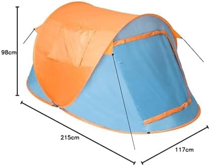 tectake® Wasserdichtes Pop Up Zelt für 2 Personen - kleines Packmaß - als Angelzelt und Windschutz am Strand