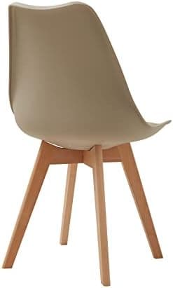 **GrandCA HOME Rechteckiger weißer Esstisch mit beige Stühlen für Esszimmer, Küche und Wohnzimmer**
| **Rechteckiger Gr