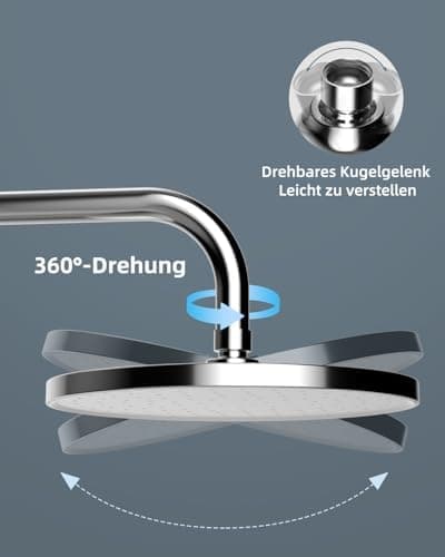 Hibbent Selbstreinigende Regendusche Duschkopf für Fitnessbegeisterte beim Training, Hinterhöfen und im Wellnessbereich,