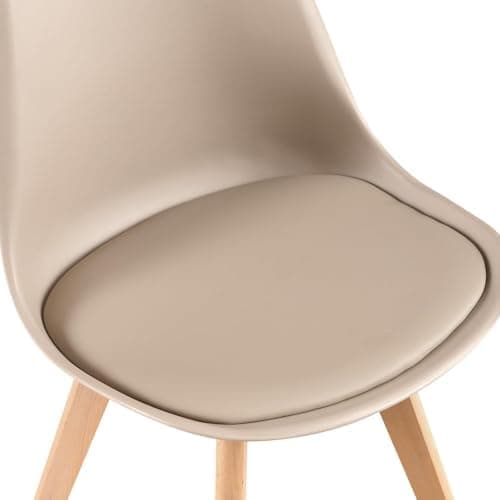 H.J WeDoo Skandinavisches Esszimmer Esstisch Set mit 4 Stühlen Eiscreme-Grün 100cm