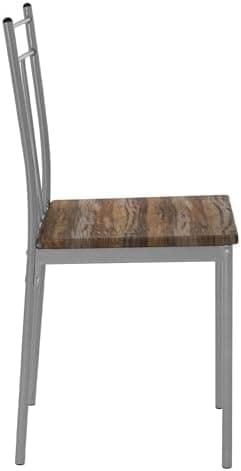 ML-Design Essstuhlset Eiche Hell für 4 Personen: Holz & Metallbeine, ideal für Esszimmer & Küche