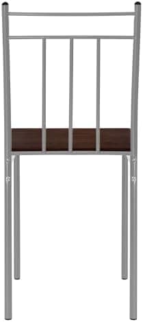 ML-Design Essstuhlset Eiche Hell für 4 Personen: Holz & Metallbeine, ideal für Esszimmer & Küche