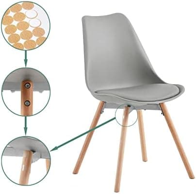 Esszimmergruppe Esstisch mit 4 Stühlen Schwarz Tisch+4 Stühle für Küche Esszimmer Wohnzimmer
