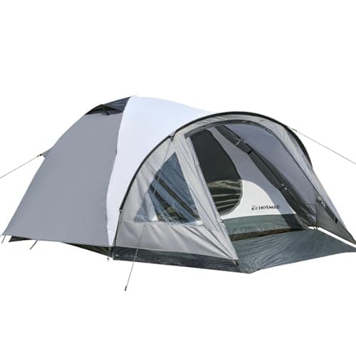 EchoSmile Wasserdicht 3-4 Personen Camping Zelt 5000mm, Ultraleicht für Jahreszeiten-Trekking und Festival-Spiele
