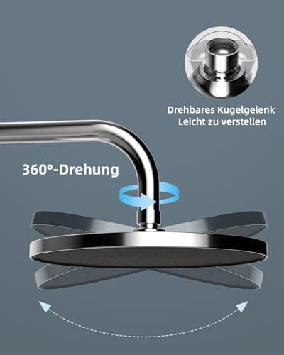 Hibbent Selbstreinigende Regendusche Duschkopf für Fitnessbegeisterte beim Training, Hinterhöfen und im Wellnessbereich,