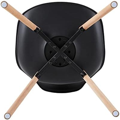 Esszimmergruppe Esstisch mit 4 Stühlen Schwarz Tisch+4 Stühle für Küche Esszimmer Wohnzimmer