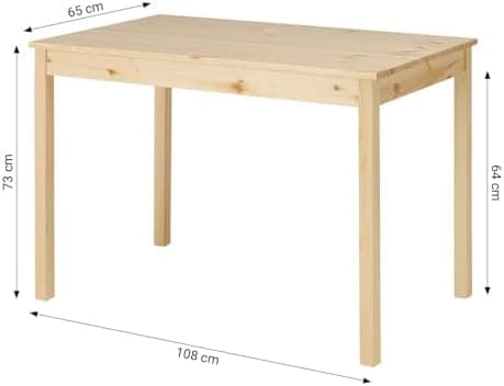 Homestyle4u Esstisch mit 4 Stühlen - Natur Kiefer, Küche Esszimmer, Artikel 3062