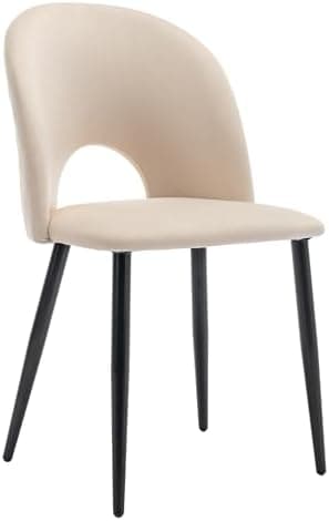 HAUSPROFI Esszimmertisch mit 4 Stühlen (Grau+Schwarz) - 68x117x75cm - Samt-Sitzpolster - Modern Möbelset für Hausprofi-E