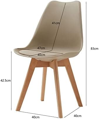 **GrandCA HOME Rechteckiger weißer Esstisch mit beige Stühlen für Esszimmer, Küche und Wohnzimmer**
| **Rechteckiger Gr