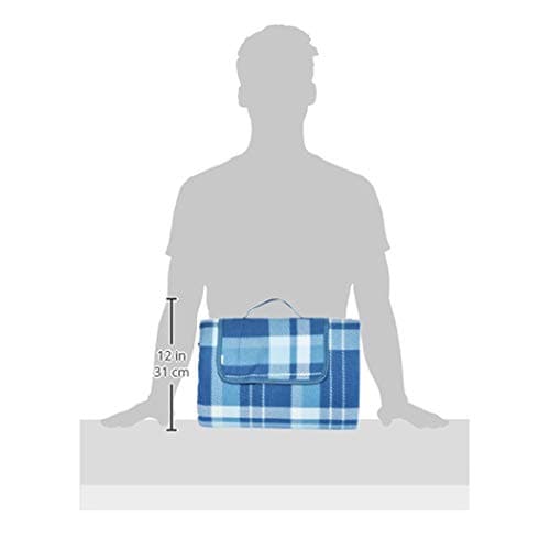 Amazon Basics Picknickdecke für Küche mit wasserdichter Unterseite, Dunkelblau, 200 x 200 cm  
Amazon Basics Picknickdec