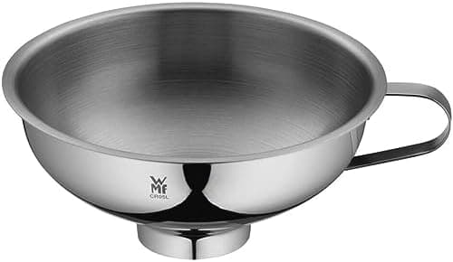 WMF Gourmet Einfülltrichter Cromargan Edelstahl Für Gläser, Praktische Große Öffnung, Einfüllhilfe Edelstahl, 14 cm Lang