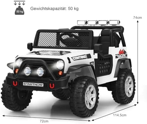 COSTWAY Elektroauto für Kinder Schwarz