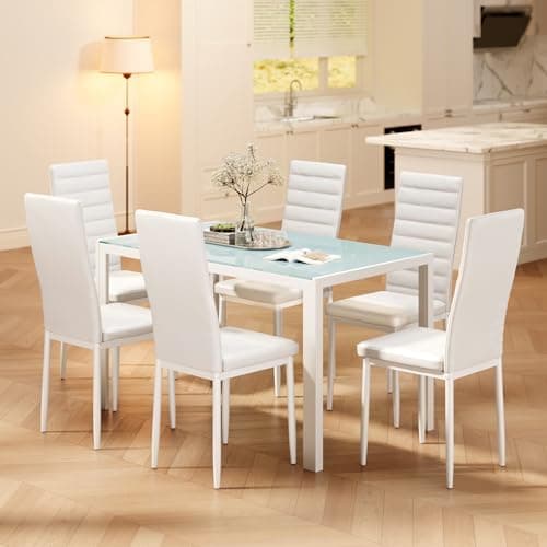 Bealife Esszimmer Set Esstisch 4 Stühle Schwarz