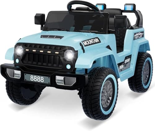Hausprofi Kinder Elektroauto 12V - Elektroauto für Kinder mit 2,4G Fernbedienung, LED, Bluetooth, Musik - Rot  
Hausprof