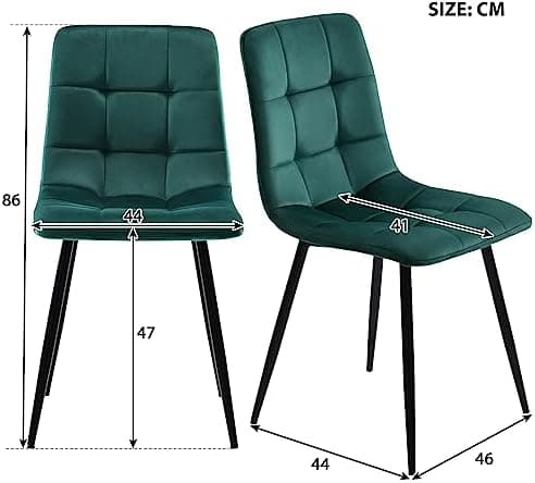Modern Küchentisch Set 117x68cm mit 4 Schwarzesszimmerstühlen (Schwarz)
