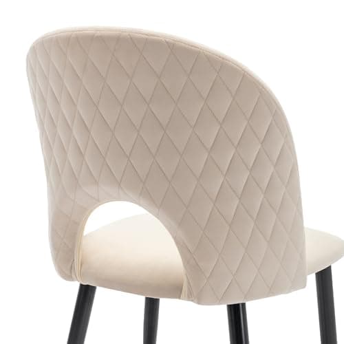 HAUSPROFI Esszimmertisch mit 4 Stühlen (Grau+Schwarz) - 68x117x75cm - Samt-Sitzpolster - Modern Möbelset für Hausprofi-E