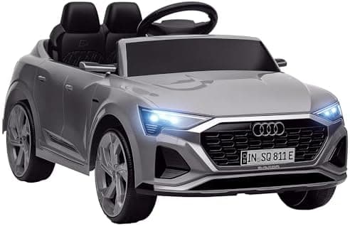 AIYAPLAY Kinder Elektroauto für 3-4 Jahrealte Kinder mit Fernbedienung & MP3 Musik, Weiß