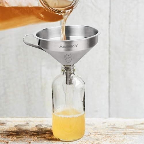 HAUSPROFI Premium 304 Edelstahl Trichter Set - Spülmaschinenfest für Profis und Küchenanfänger - Flüssigkeiten, Öle und