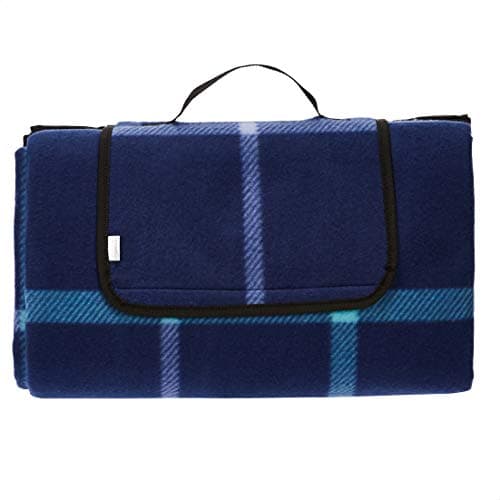 Amazon Basics Picknickdecke für Küche mit wasserdichter Unterseite, Dunkelblau, 200 x 200 cm  
Amazon Basics Picknickdec