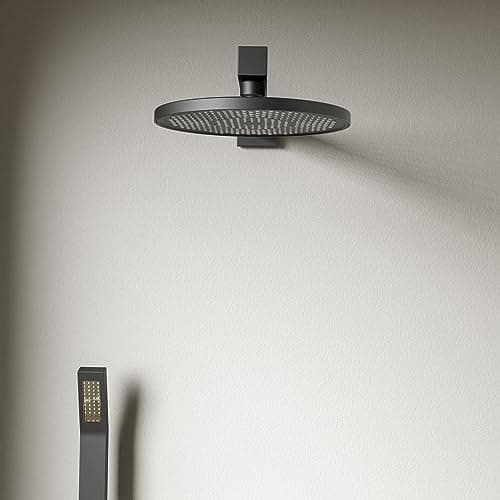 Regenduschkopf YUANNY Wasserspar 10 Zoll Stable ABS Chrom Universal-Kopfbrause Anti-Kalk-Düsen Ø 26 cm
