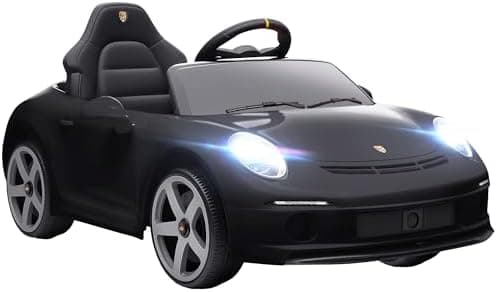 AIYAPLAY Kinder Elektroauto Schwarz für 3-5 Jährige mit Fernbedienung und MP3-Player