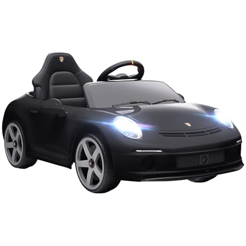 AIYAPLAY Kinder Elektroauto Schwarz für 3-5 Jährige mit Fernbedienung und MP3-Player